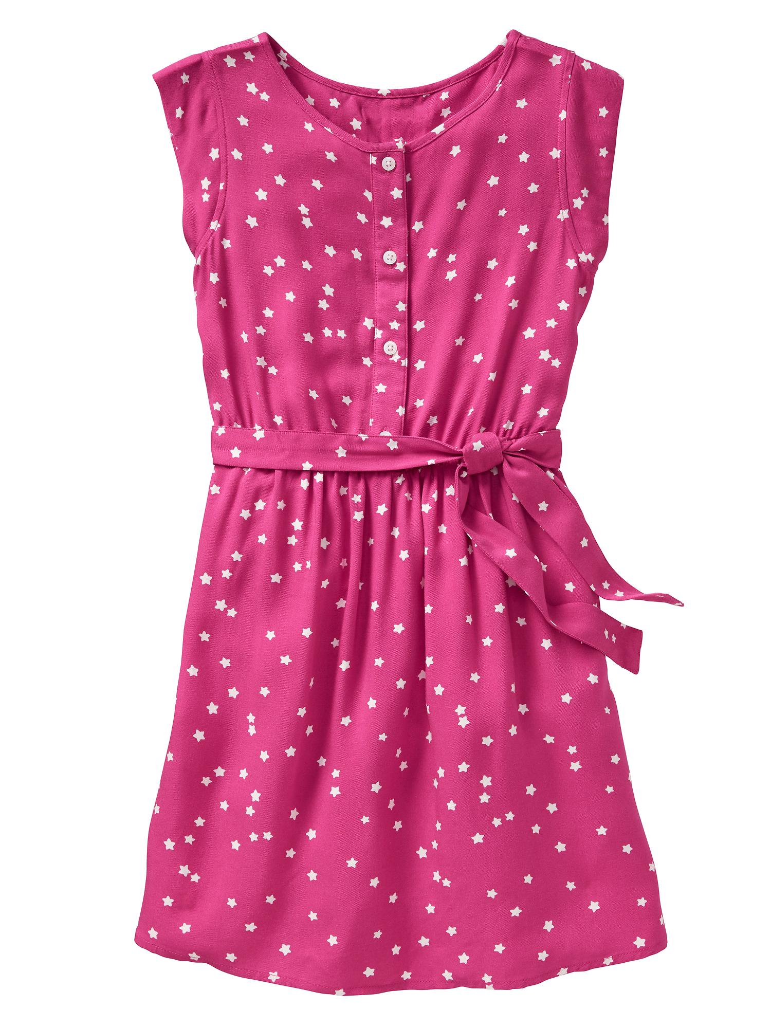 Print Cap sleeve Dress Gap Factory print-cap-sleeve-dress-gap-factory