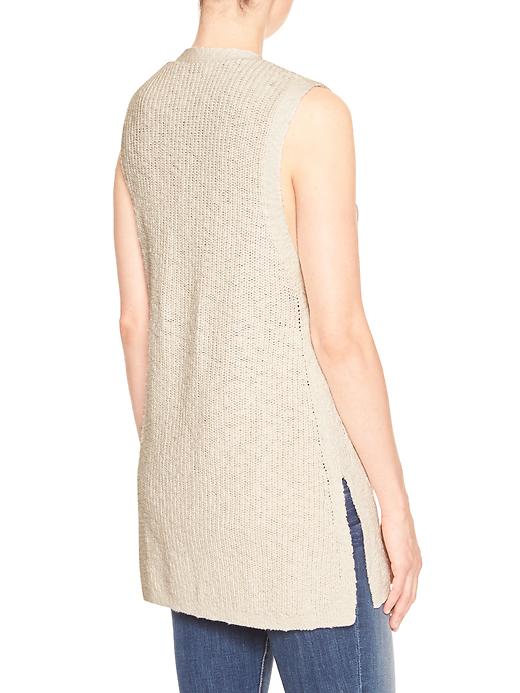 Long openfront sweater vest Gap Factory