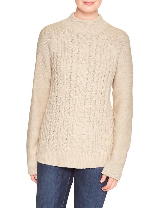 Image number 4 showing, Cable turtleneck sweater