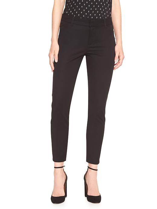 Image number 1 showing, Cropped Slim City Pant in Bi-Stretch