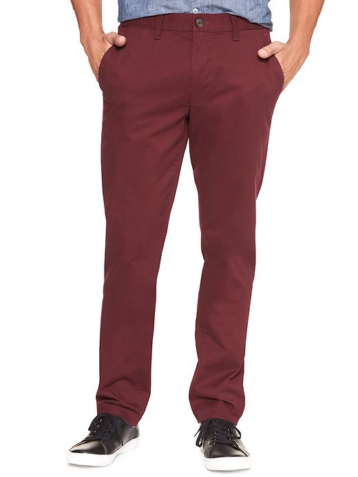 View large product image 1 of 1. Khakis in Slim Fit with GapFlex