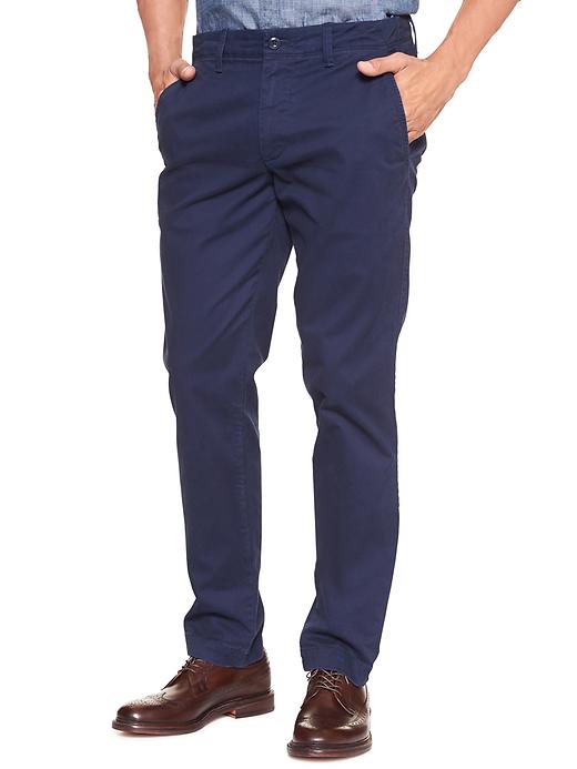 Image number 2 showing, Lived-In Khakis in Slim Fit with GapFlex