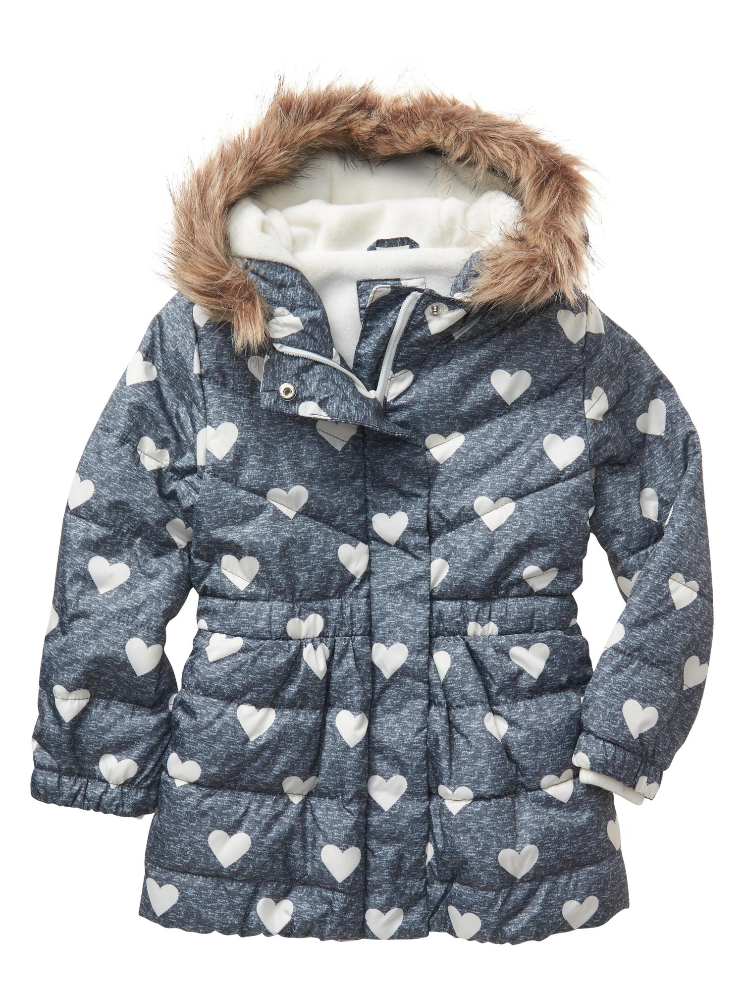 Warmest fauxfur hooded jacket Gap Factory