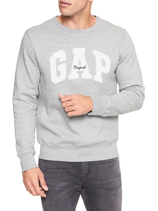 View large product image 1 of 1. Embroidered Gap Logo Crewneck Pullover