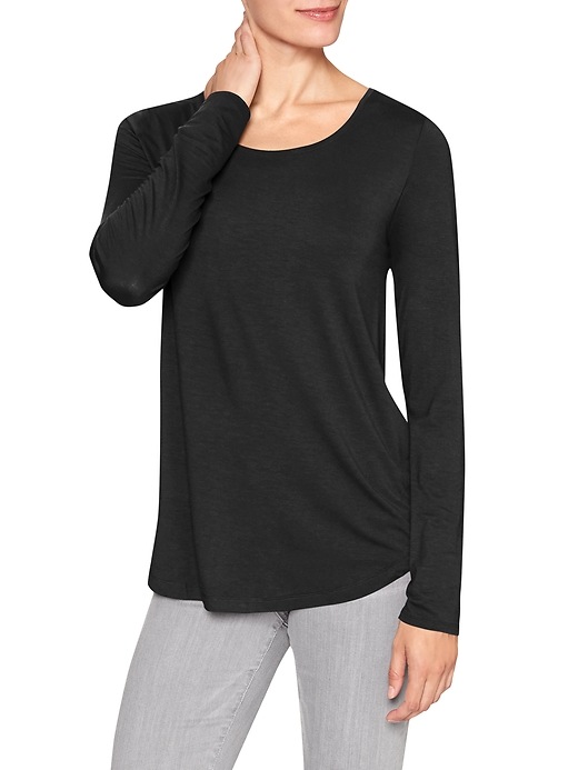 Image number 6 showing, Luxe long-sleeve tee