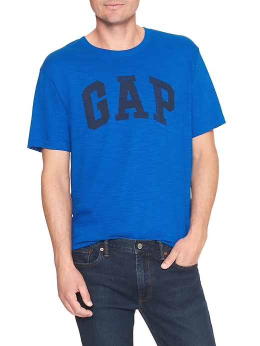 Image number 7 showing, Gap Logo T-Shirt In Slub
