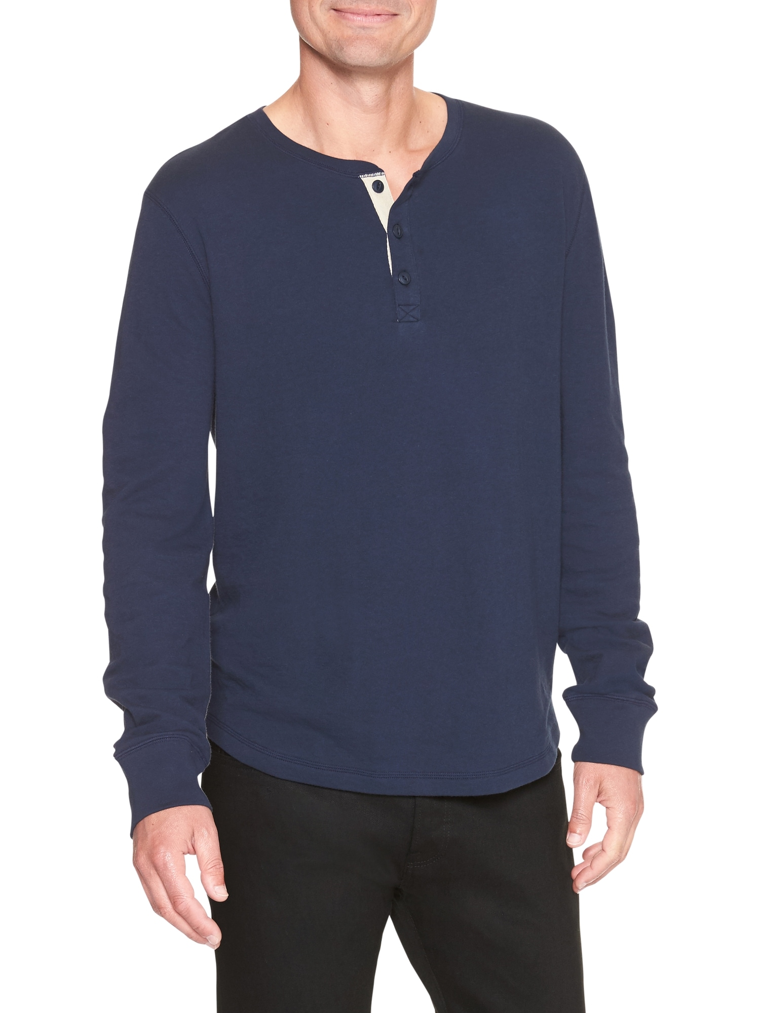 Long-Sleeve Henley T-Shirt | Old Navy