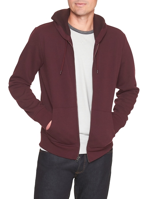 Image number 4 showing, Space-dyed zip hoodie
