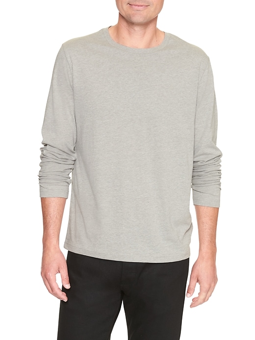 View large product image 1 of 1. Everyday long-sleeve crewneck tee