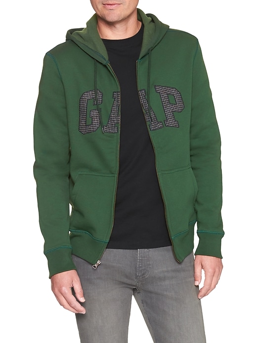 Image number 1 showing, Arch logo zip hoodie