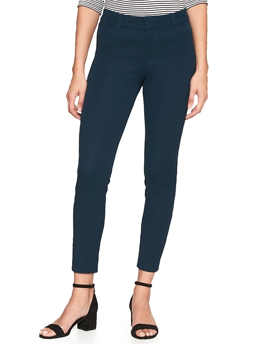 View large product image 1 of 1. Cropped Slim City Pant in Bi-Stretch