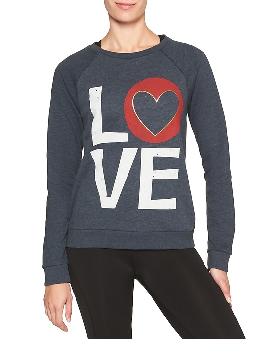 Image number 1 showing, Raglan graphic pullover