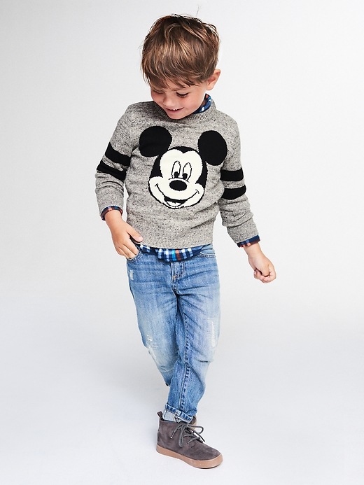 Image number 1 showing, babyGap &#124 Disney Baby Mickey Mouse intarsia sweater