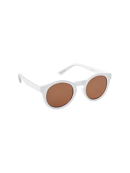 View large product image 1 of 1. Tortoise Round Sunglasses