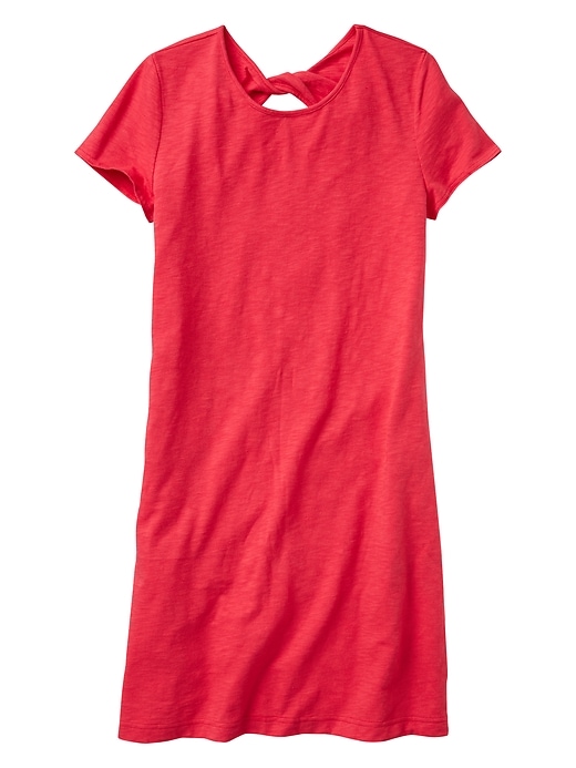 Image number 3 showing, Twist-Back T-Shirt Dress in Slub