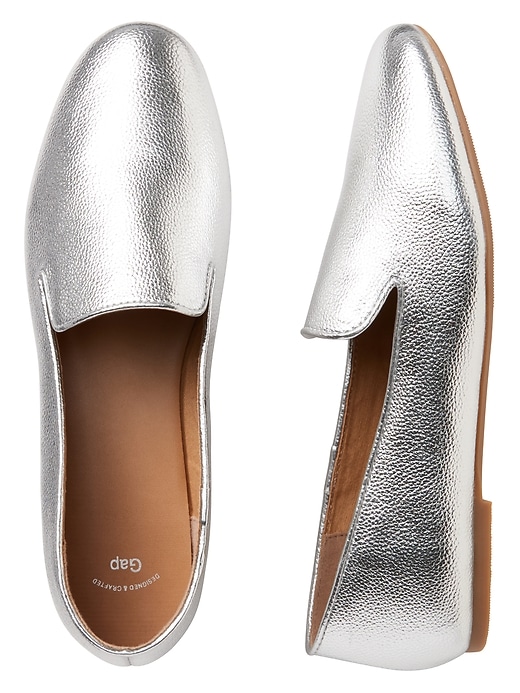 View large product image 1 of 1. Metallic Loafers