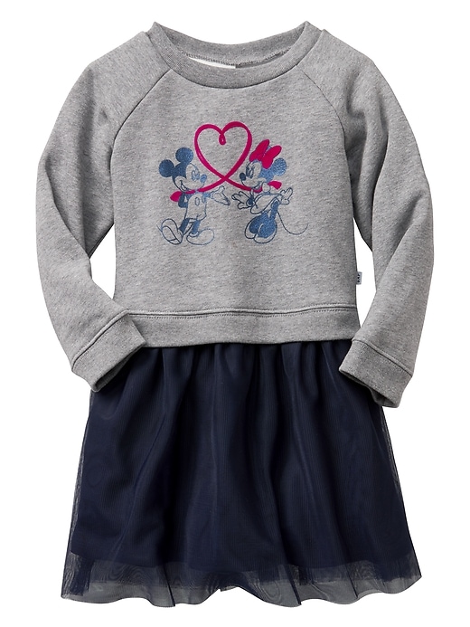 View large product image 1 of 1. babyGap &#124 Disney Mickey Mouse mix-media dress