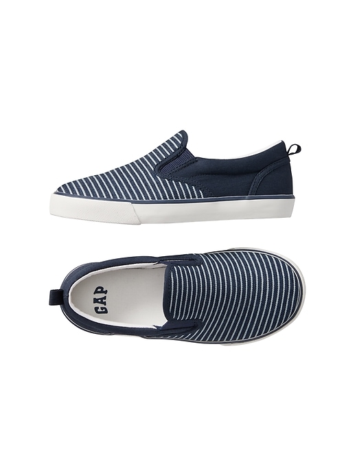 View large product image 1 of 1. Stripe Slip-On Sneakers