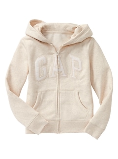 gap logo zip hoodie