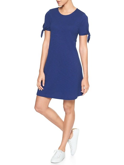 Image number 7 showing, Open-Sleeve Swing Dress in Jersey