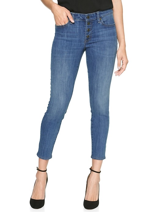 GAP Women's Mid Rise Legging Jeans - Stretchy Denim With Comfort Fit