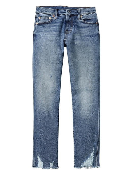 Image number 3 showing, High Rise Slim Straight Cheeky Jeans