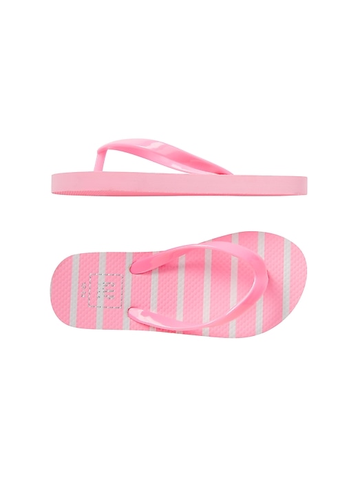 View large product image 1 of 1. Stripe Flip Flops