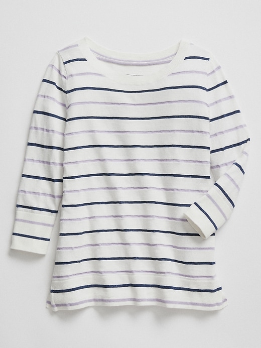 Image number 3 showing, Stripe Three-Quarter Sleeve Sweater