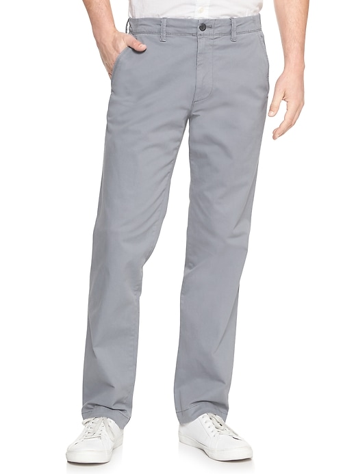 Image number 7 showing, Lived-In Khakis in Straight Fit with GapFlex