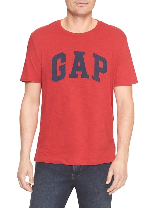 Image number 9 showing, Gap Logo T-Shirt In Slub