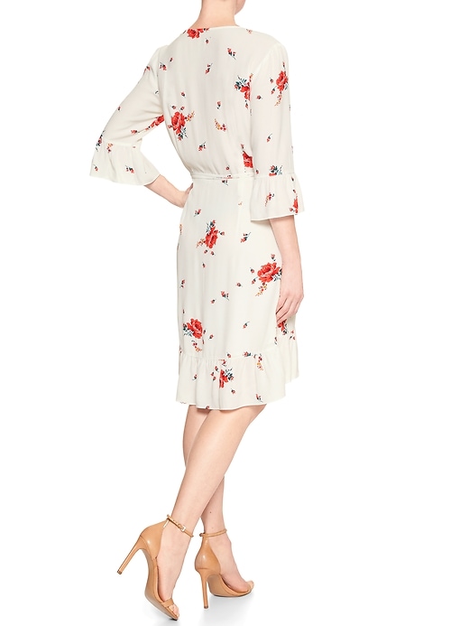Image number 3 showing, Floral Ruffle Dress in Rayon