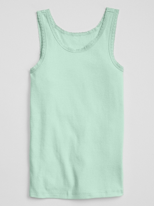 View large product image 1 of 1. Kids Lace-Trim Tank Top