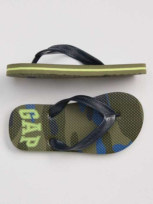View large product image 1 of 1. Camo Flip Flops