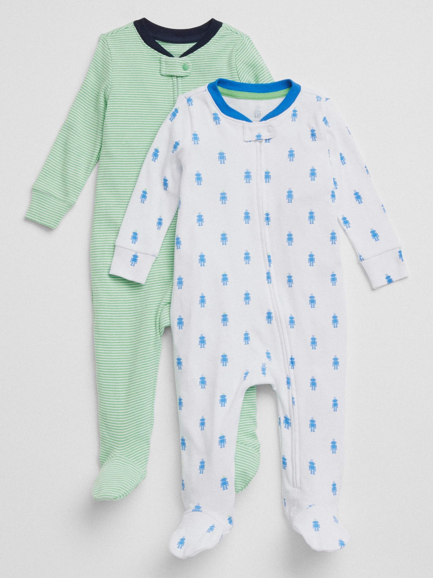 Baby Print Footed OnePiece (2Pack) Gap Factory