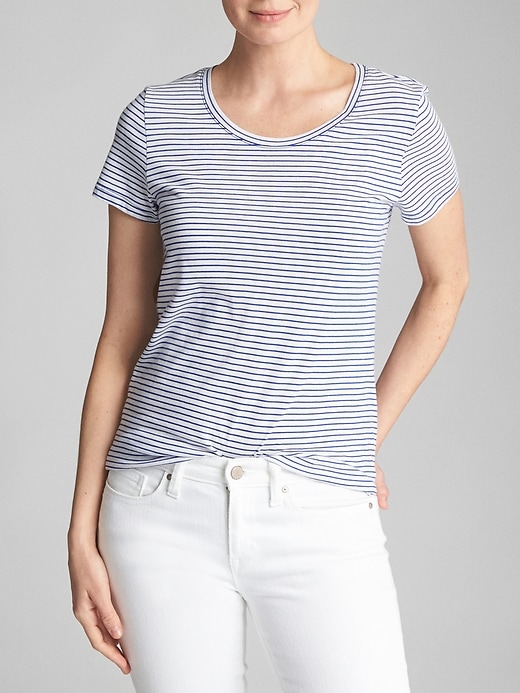 Image number 5 showing, Favorite Stripe T-Shirt in Jersey