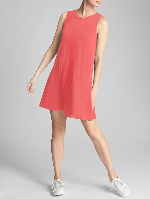Image number 3 showing, Open-Back Tank Dress in Jersey