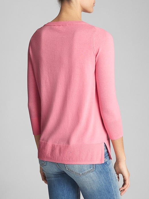 Image number 2 showing, Three-Quarter Sleeve Sweater