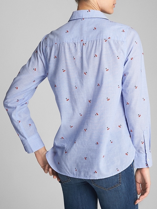Image number 2 showing, Fitted Boyfriend Shirt