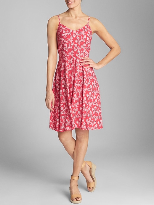 flare sleeve mini dress Solid Elegant Style Cami Long Dress main image 1