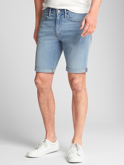 Image number 1 showing, 12" Slim Denim Shorts with GapFlex