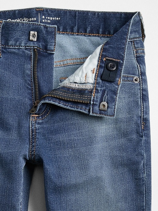 Image number 3 showing, Kids Slim Jeans with High Stretch
