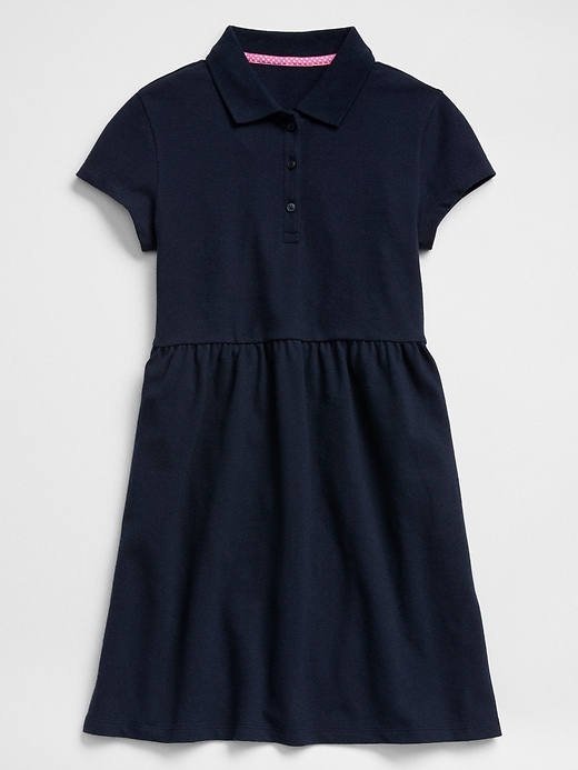 View large product image 1 of 1. Short Sleeve Polo Dress