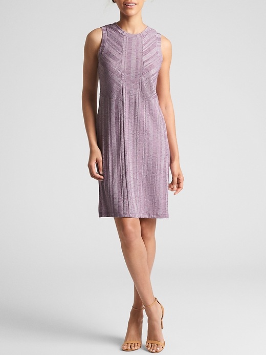 Image number 1 showing, Ribbed Softspun Sleeveless Panel Dress