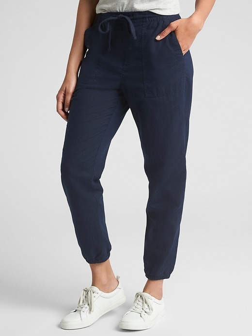 最新モデル Linen-Cotton in Joggers Utility | Factory Gap パンツ