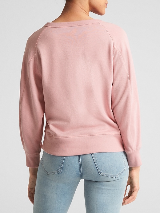 Image number 2 showing, Logo Crewneck Pullover in French Terry