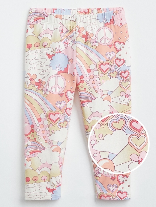 View large product image 1 of 1. Toddler Print Crop Leggings in Stretch Jersey