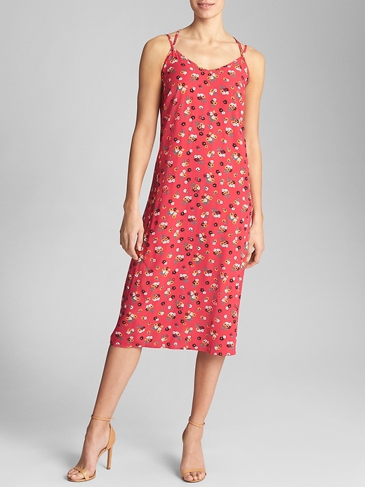 Image number 4 showing, Floral Two-Strap Cami Dress