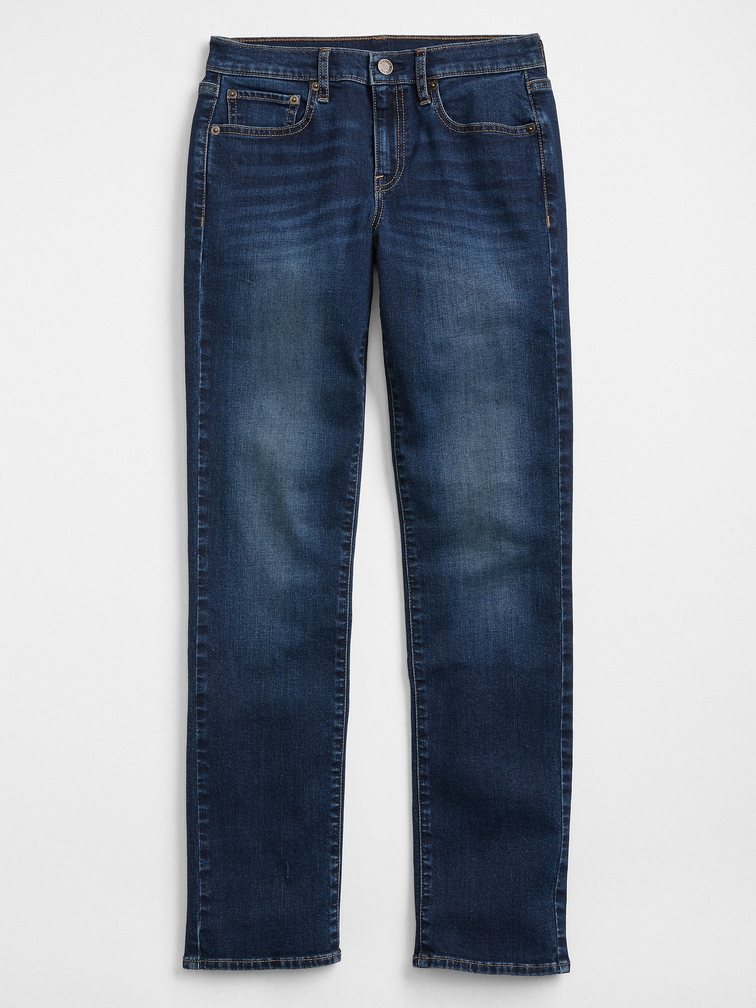 Mid Rise Classic Straight Jeans With Washwell™ | Gap Factory