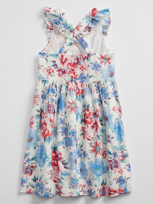 Image number 2 showing, Floral Cross-Back Ruffle Dress