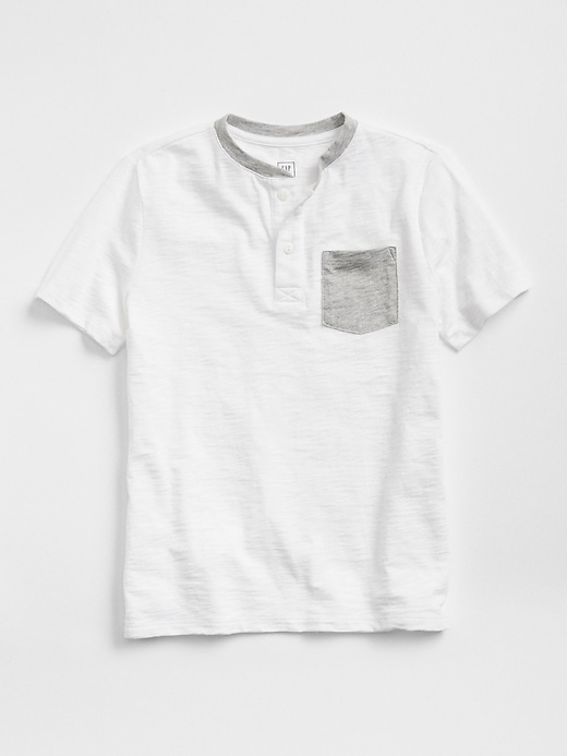 View large product image 1 of 1. Henley Pocket Short Sleeve T-Shirt